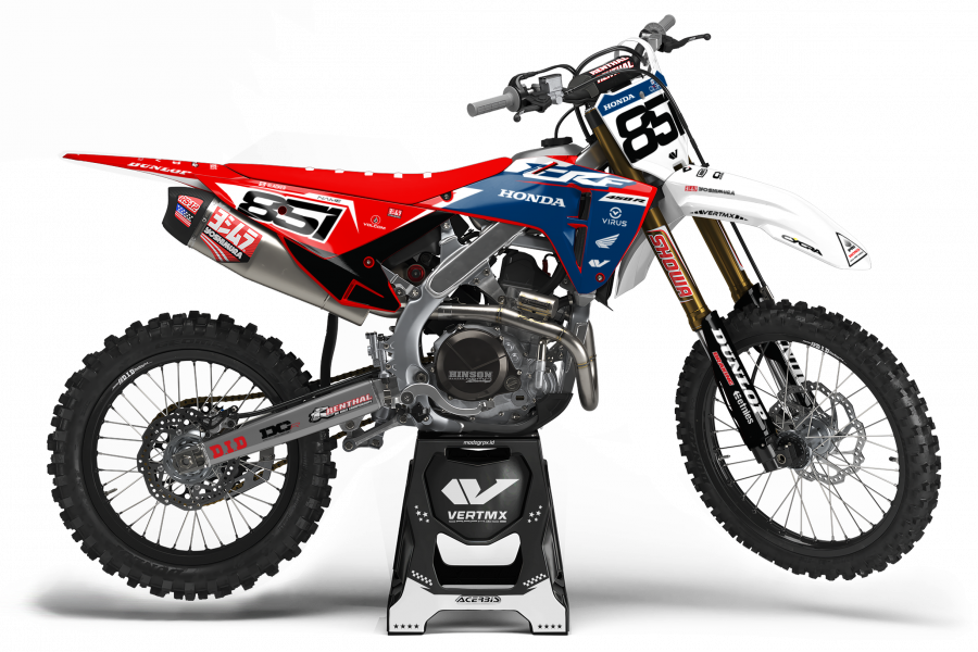 2025 CRF 450 R SAPHIRE side